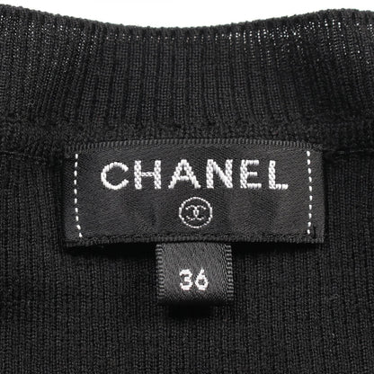 Chanel Black Knit Wool P 62570k 48045