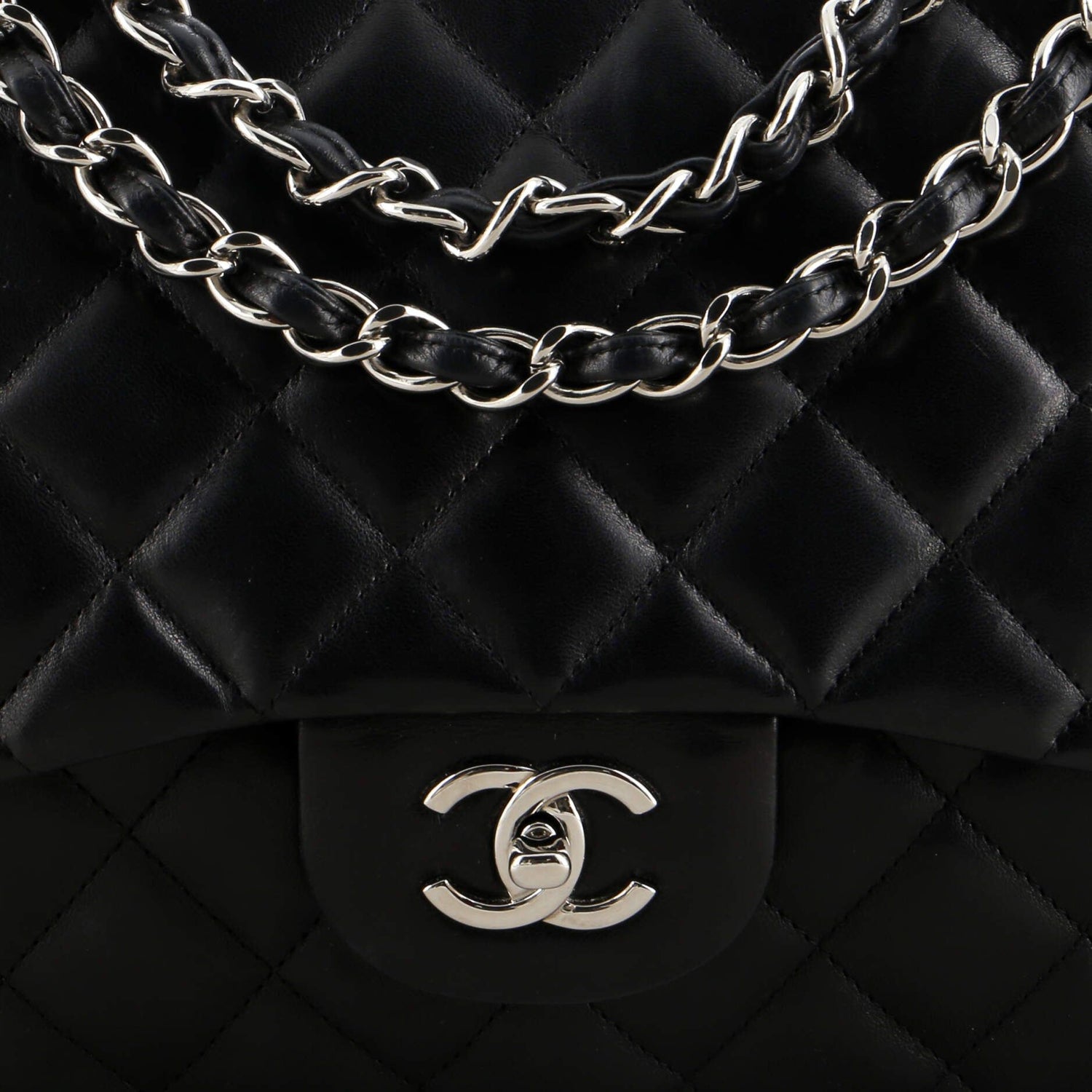 Chanel Classic Single Flap Bag Quilted Lambskin Jumbo
