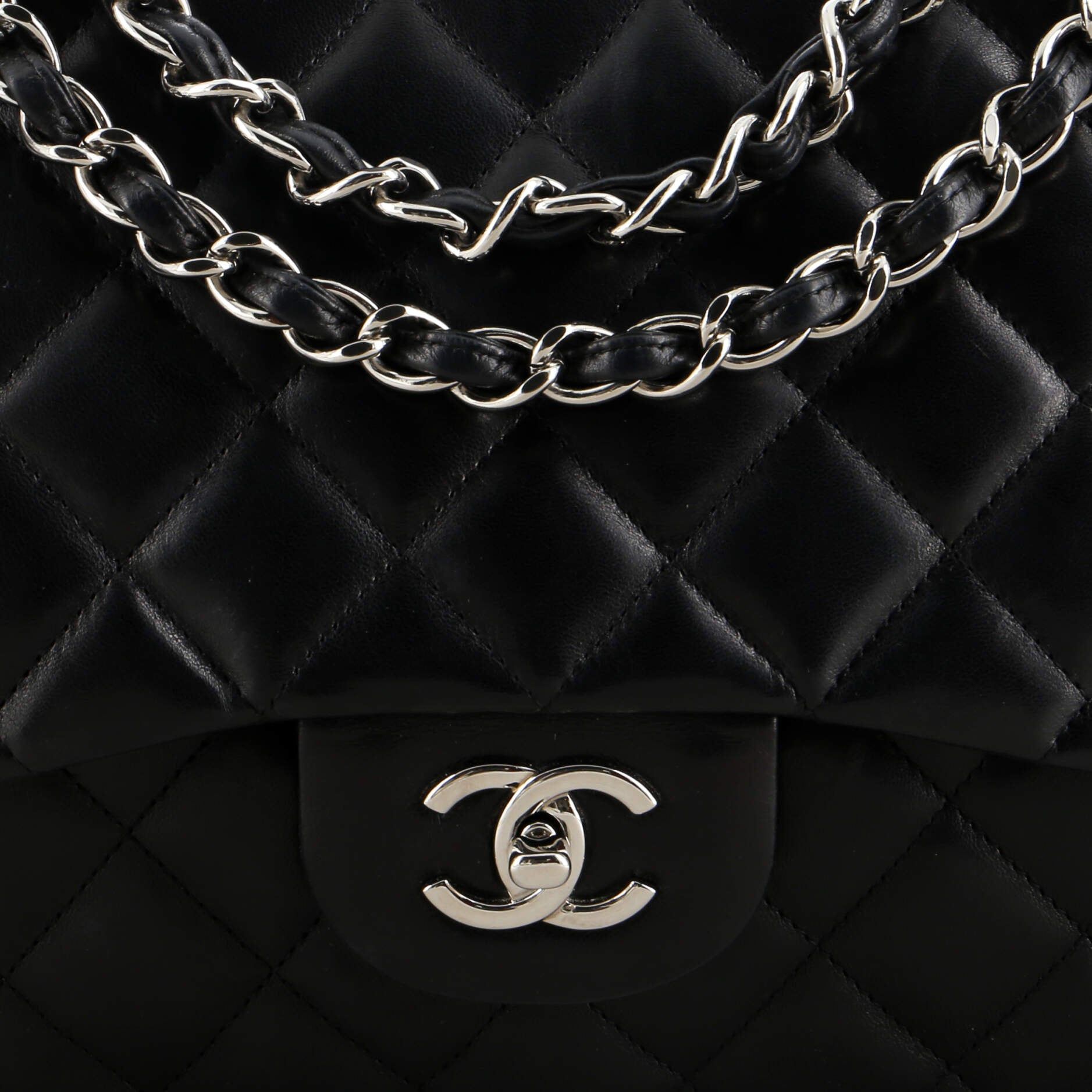 Chanel Classic Single Flap Bag Quilted Lambskin Jumbo