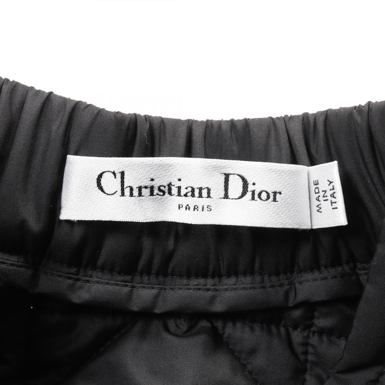 Dior Microcannage Quilted Technical Taffeta Skirt Black Other Polyester 157j 67a 2827