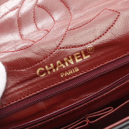 Chanel Matelasse W Flap Shoulder Bag Lambskin Black