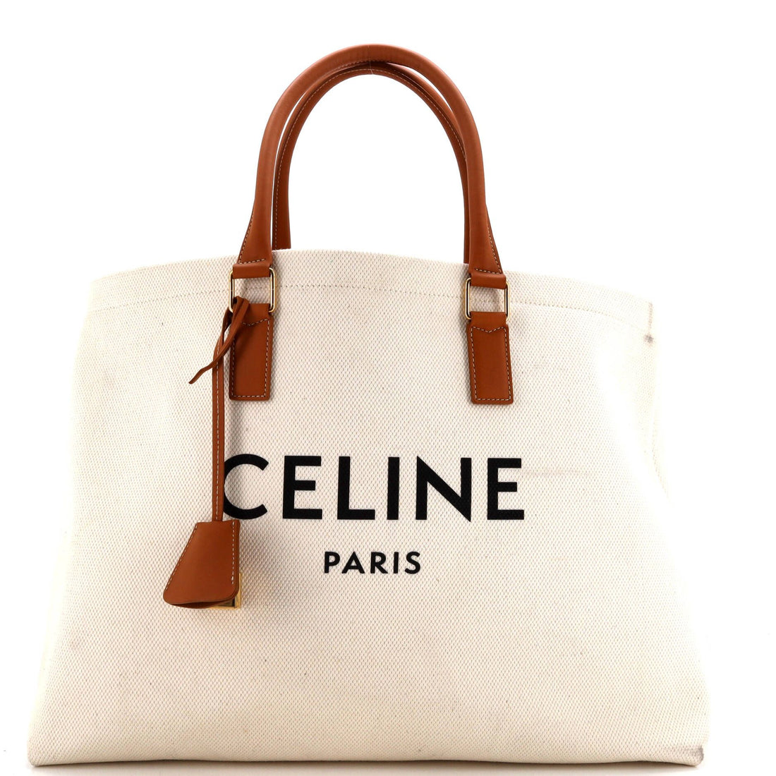 Celine Horizontal Cabas Tote Canvas With Leather
