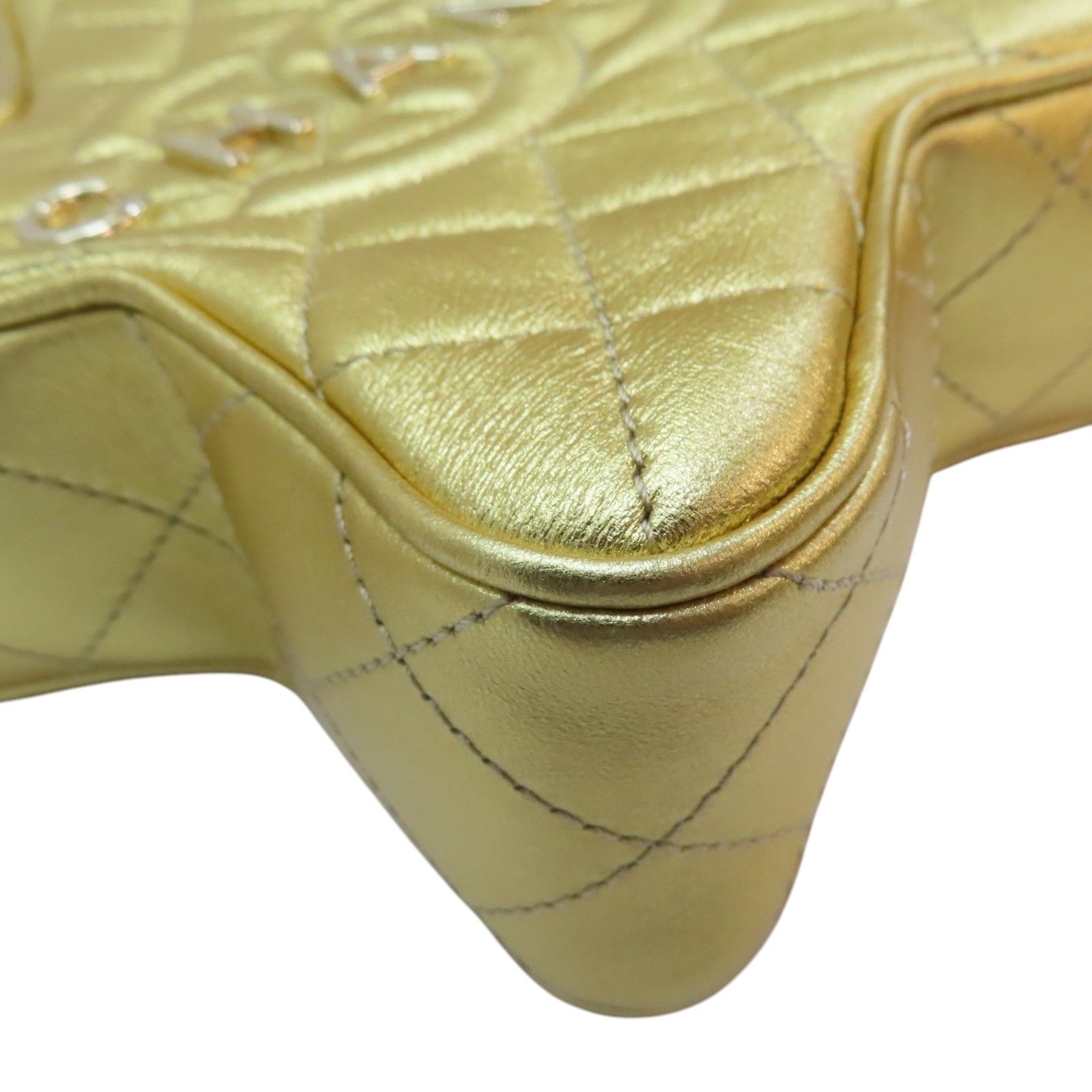 Chanel Matelasse Star Shoulder Bag Lambskin Gold