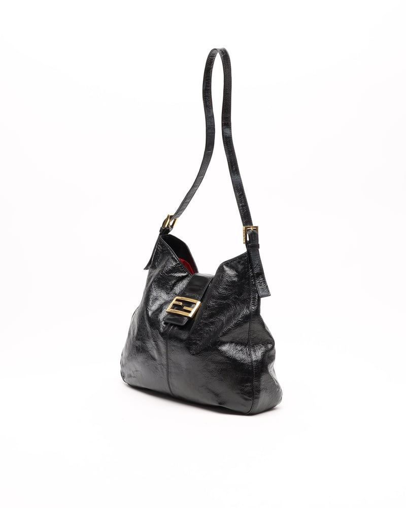 Fendi Patent FF Shoulder Bag