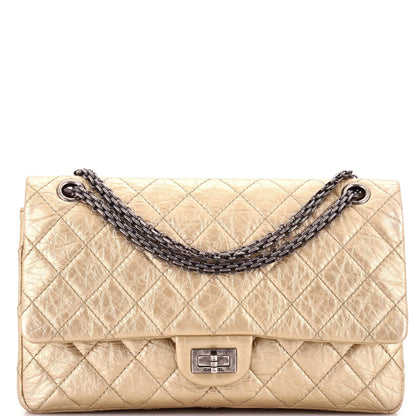 Chanel Reissue 2.55 Flap Bag Quilted Metallic Aged Calfskin 226