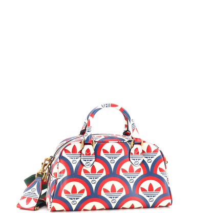 Gucci X Adidas Duffle Bag Printed Leather Mini