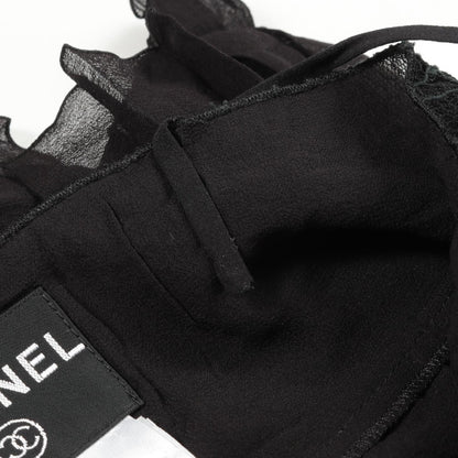 Chanel Black Race Camisole Silk P 22096w 03225