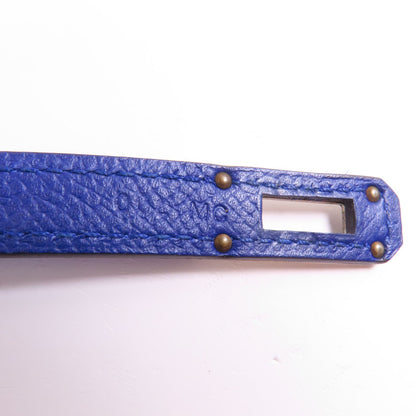 Hermes Epsom Leather Kelly Wallet Ginpaku Chosenbao Bleu Electrique Tri-Fold Long Wallet Blue Electric Blue 7t/phw Epso
