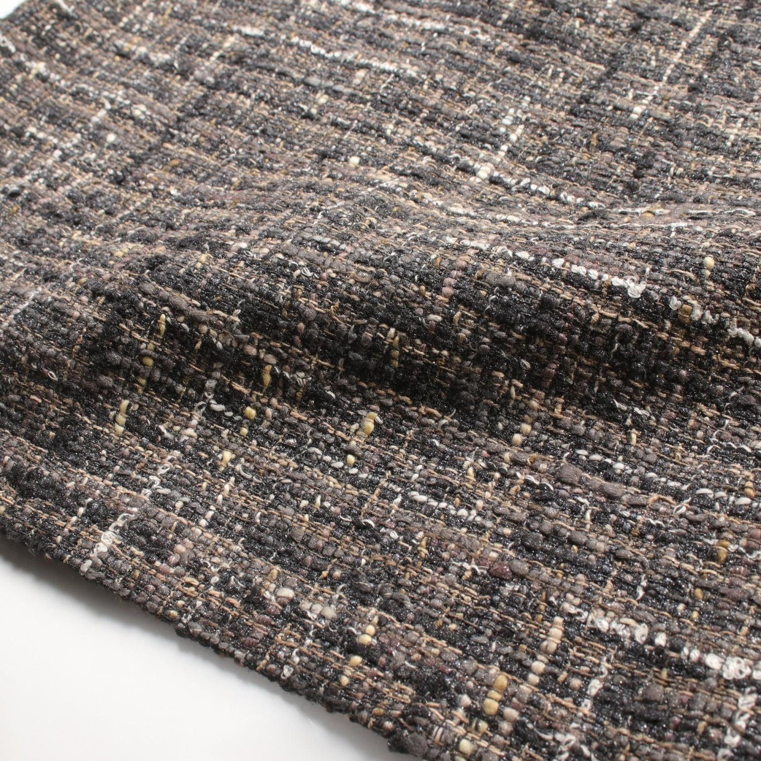 Chanel Gray Skirt Silk Wool Fabric P 26821v 17016