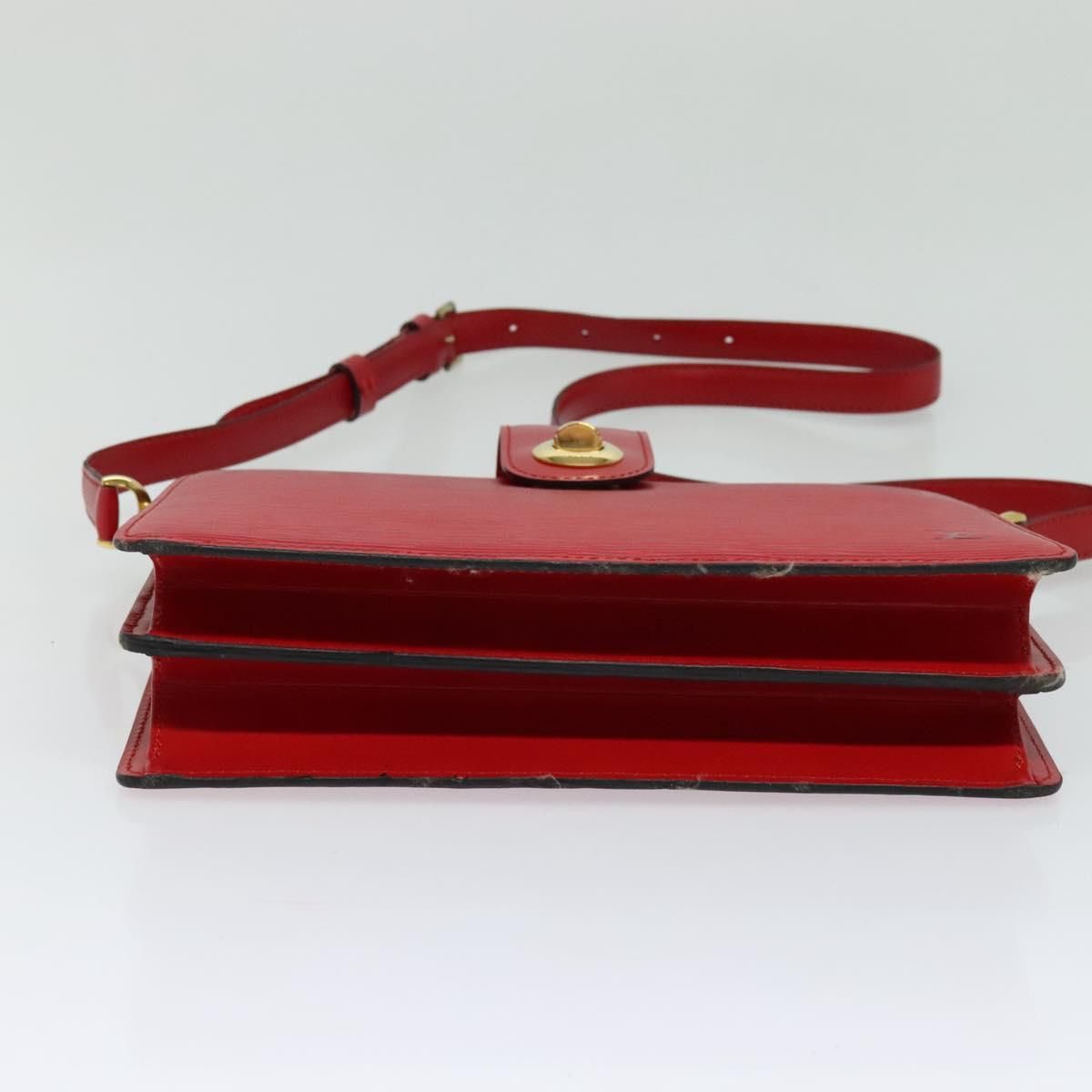 Louis Vuitton Epi Capuchin Shoulder Bag Red M 52347 Lv Auth