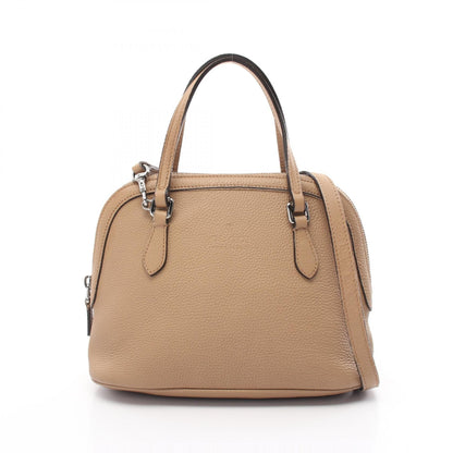 Gucci 2way Shoulder Handbag 341504 Leather Beige