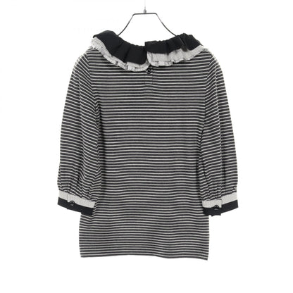 Chanel Black White T-shirt Cotton Nylon P 34294k 00963