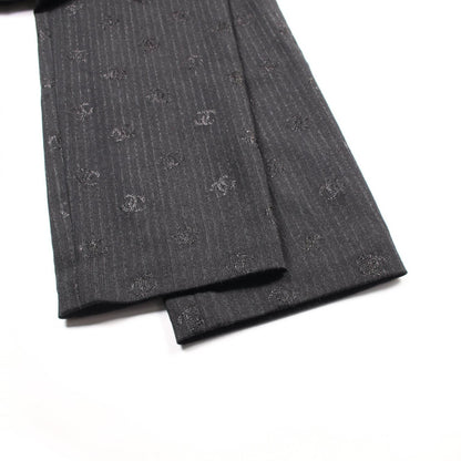 Chanel Black Coco Mark Pants Wool P 78024v 69462
