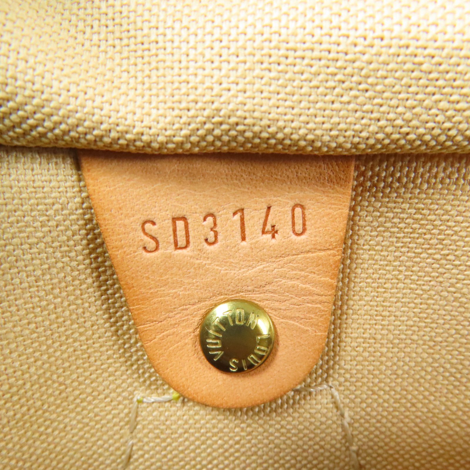 Louis Vuitton Speedy 30 Gold Handmade Bag White Handbag