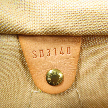 Louis Vuitton Speedy 30 Gold Handmade Bag White Handbag