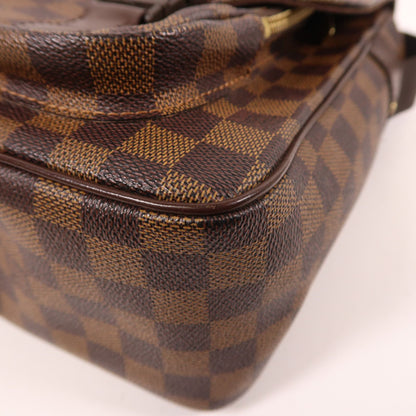 Louis Vuitton Damier Ebene Messenger Bag Palm Color Brown Shoulder Bag N 51125