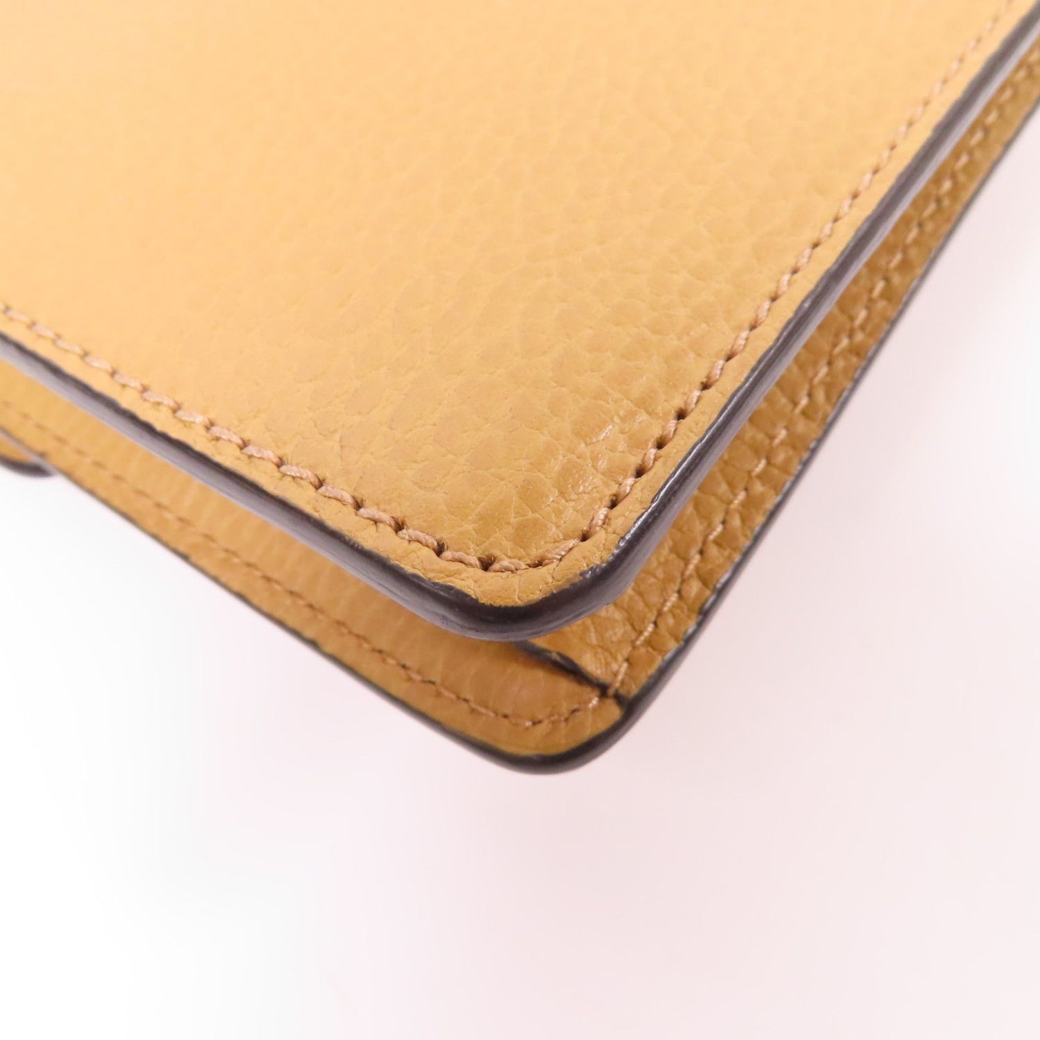 Gucci Cowhide Leather Dionysus Silver Shoulder Bag Brown Beige Calfskin (cowhide) 421970 Caogn 2893