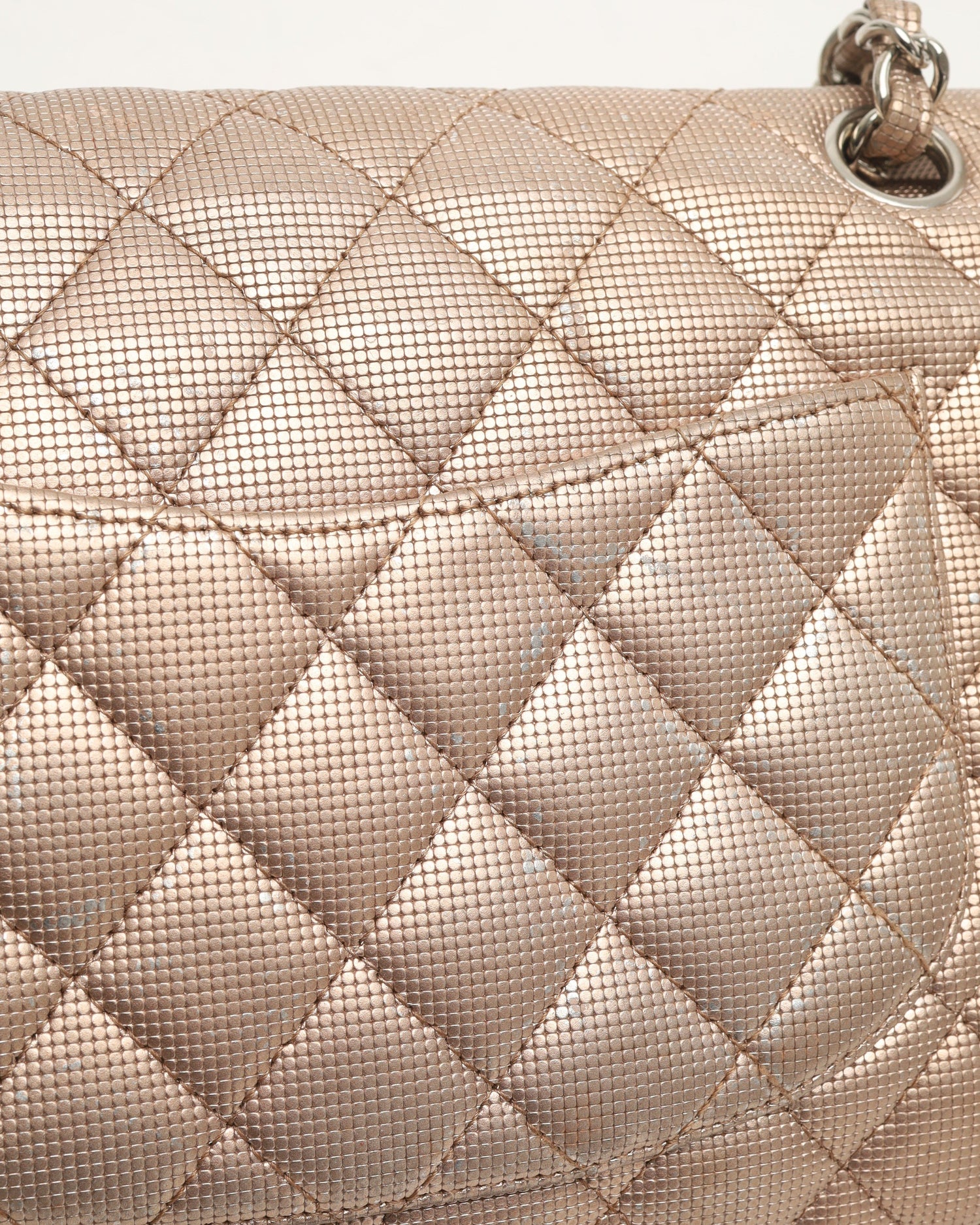 Chanel Classic Metallic Pixel Double Flap Bag