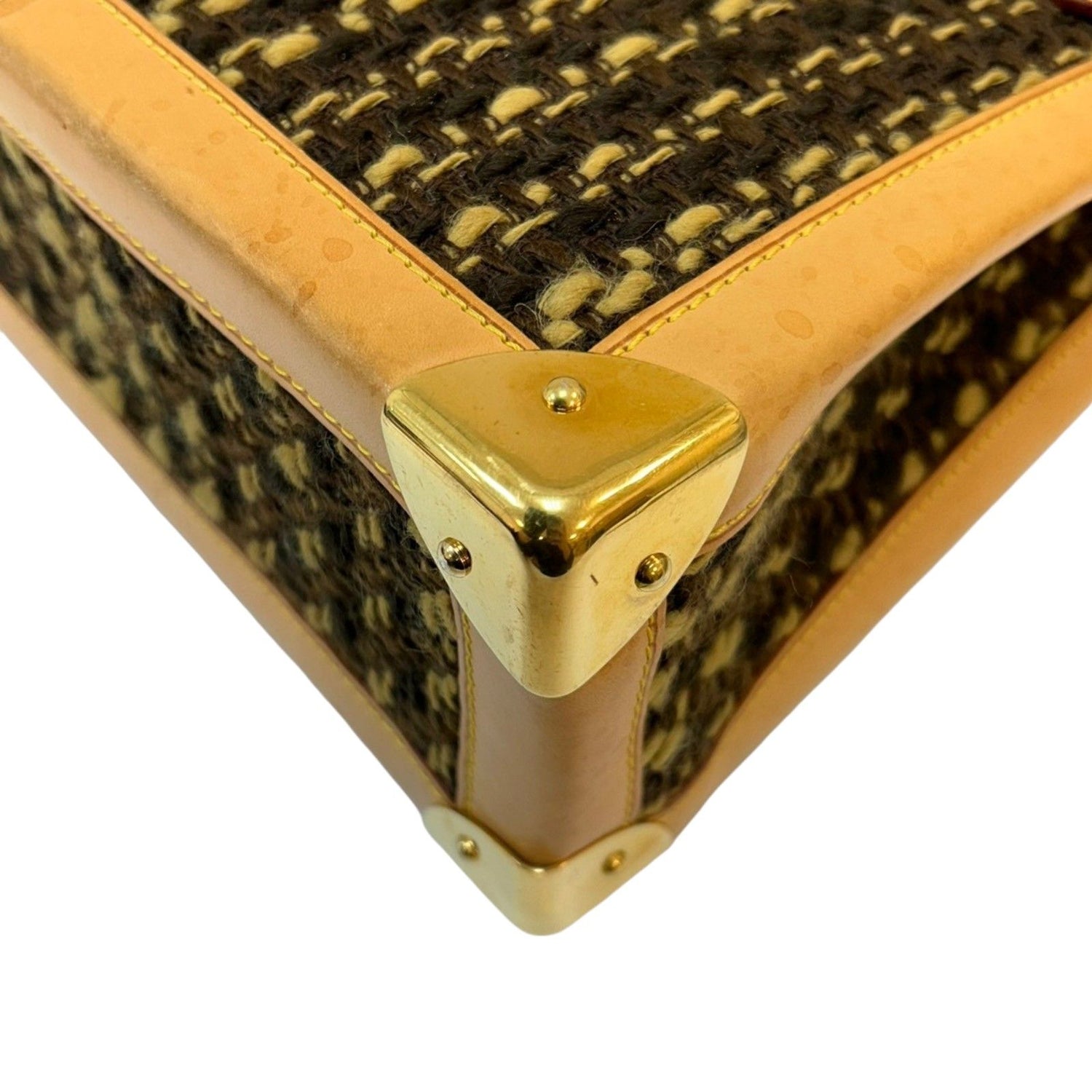Louis Vuitton Tweddy Gm Shoulder Bag Tweed Brown (discoloration) M 92821
