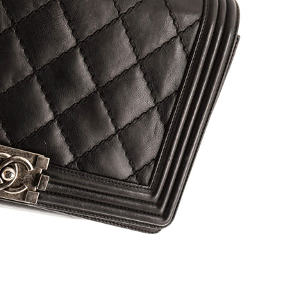 Chanel Stitch Boy Flap Bag Quilted Calfskin New Medium