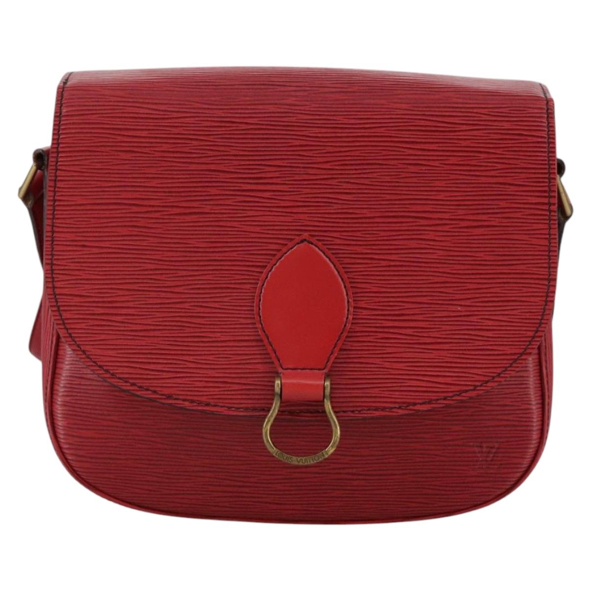 Louis Vuitton Epi Saint Cloud Gm Shoulder Bag Red M 52197 Lv Auth