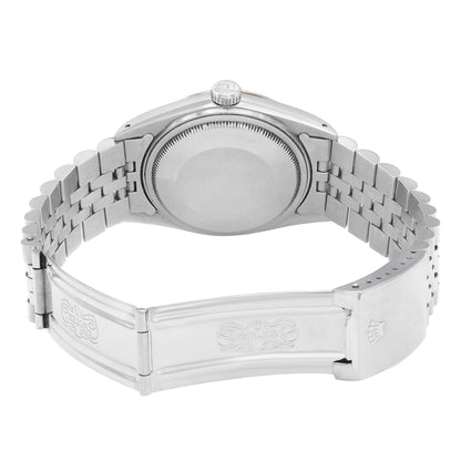 Rolex Datejust 36mm Jubilee Stainless Steel Silver Dial Automatic Watch 16014