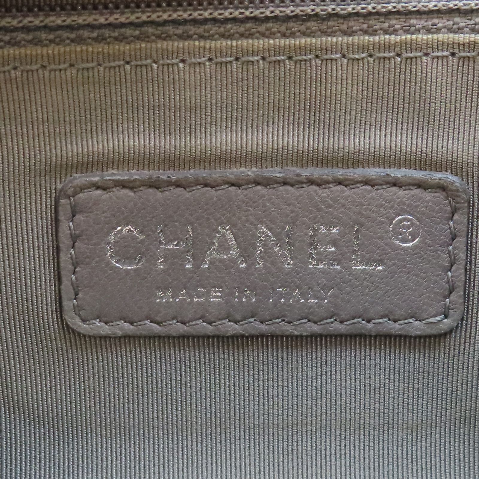 Chanel Matelasse Coco Mark Shoulder Bag Nylon Blue (discoloration)
