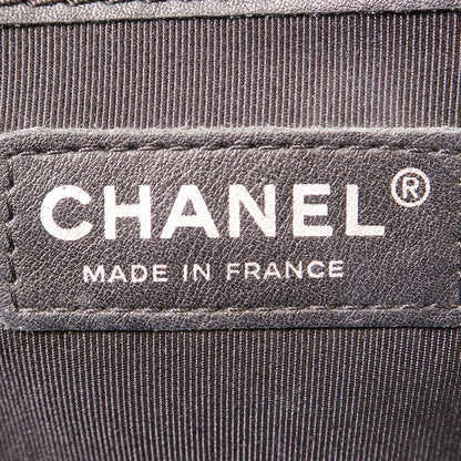 Chanel Black Lacquered Boy 11 Crossbody Bag Patent Leather