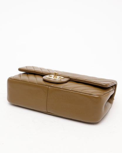 Chanel Small Chevron Double Flap Bag