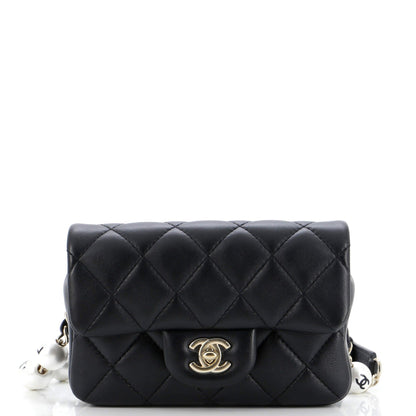 Chanel My Precious Pearls Waist Bag Quilted Lambskin Mini