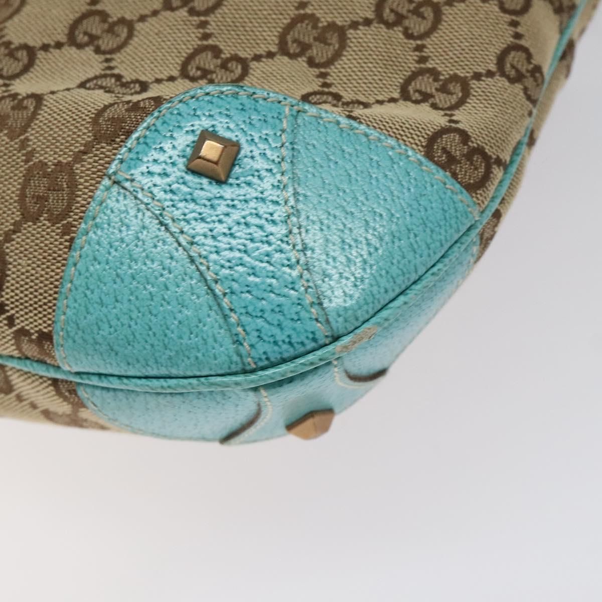 Gucci Jackie Gg Canvas Shoulder Bag Beige 120888 Auth