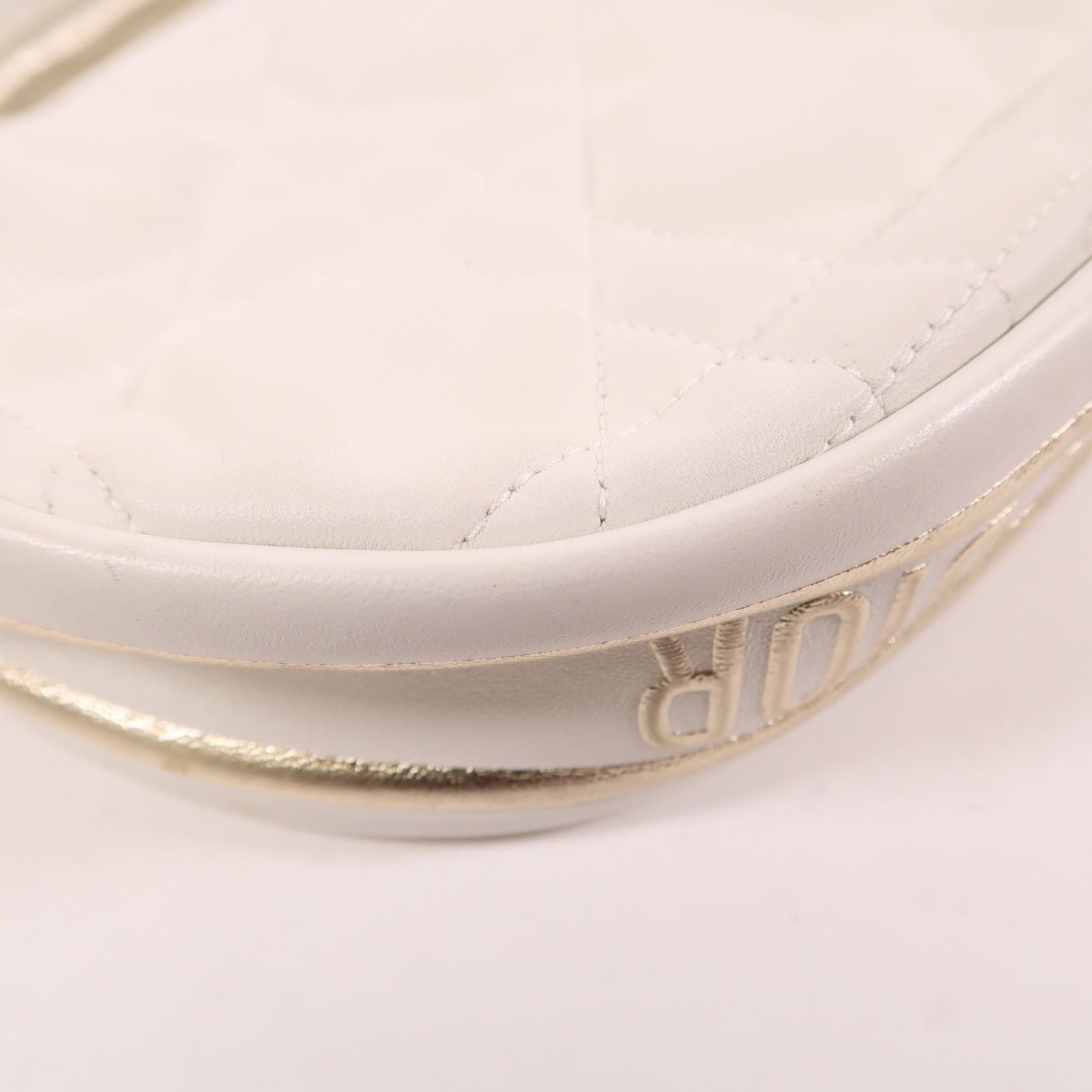 Dior Sheepskin Leather 2-way Shoulder Bag 2way Shoulder Bag White Lambskin (sheep Leather)