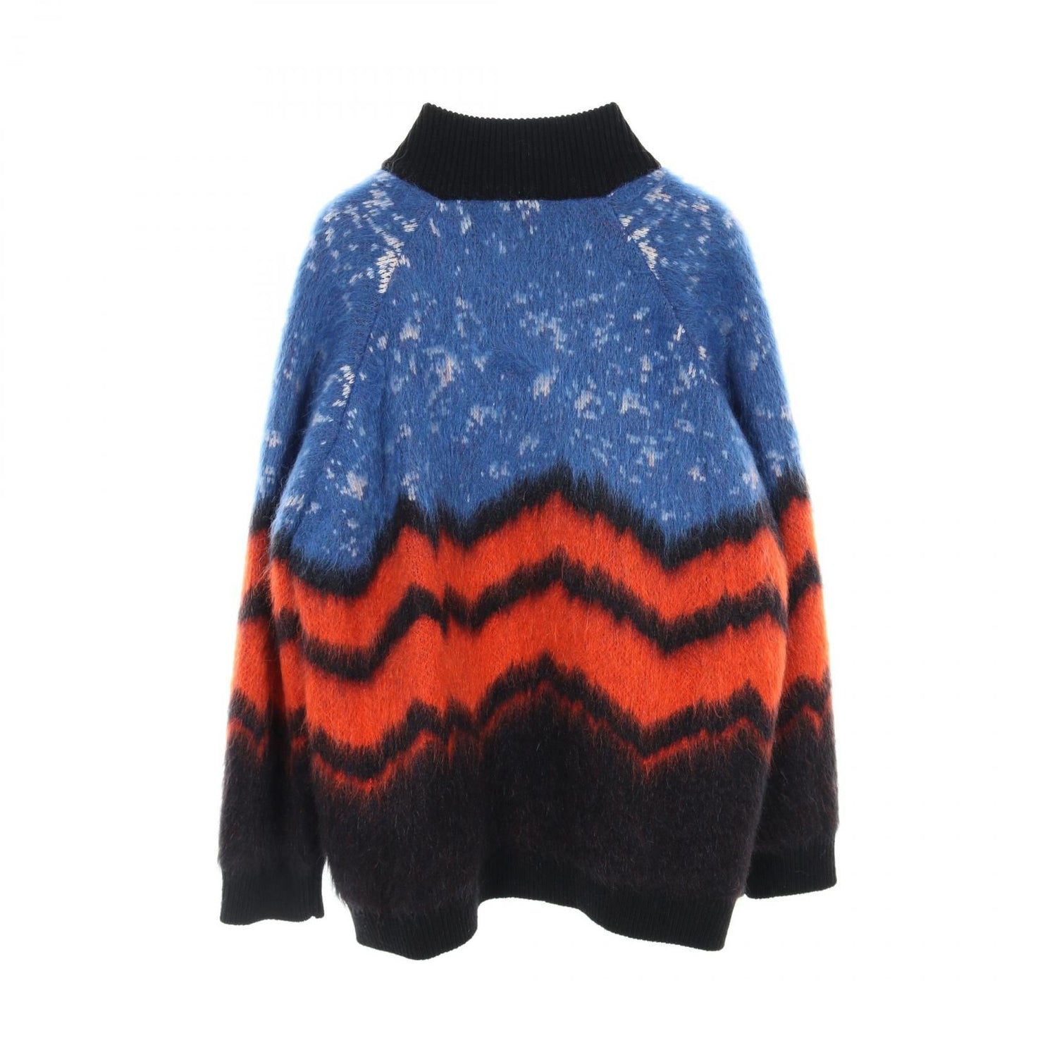 Louis Vuitton Lv Logo Chunky Wool Orange Black Blue Orange Cardigan Rm 241m Czw Hqn 12w