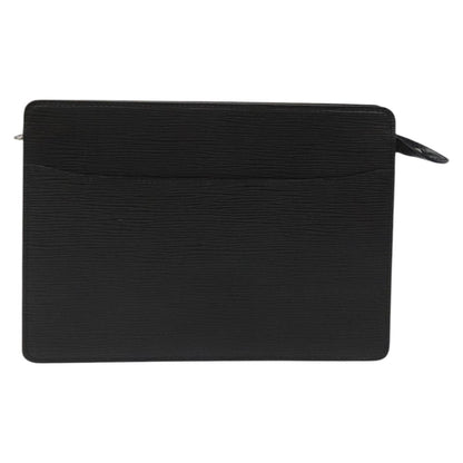 Louis Vuitton Epi Pochette Homme Clutch Bag Black Noir M 52522 Lv Auth