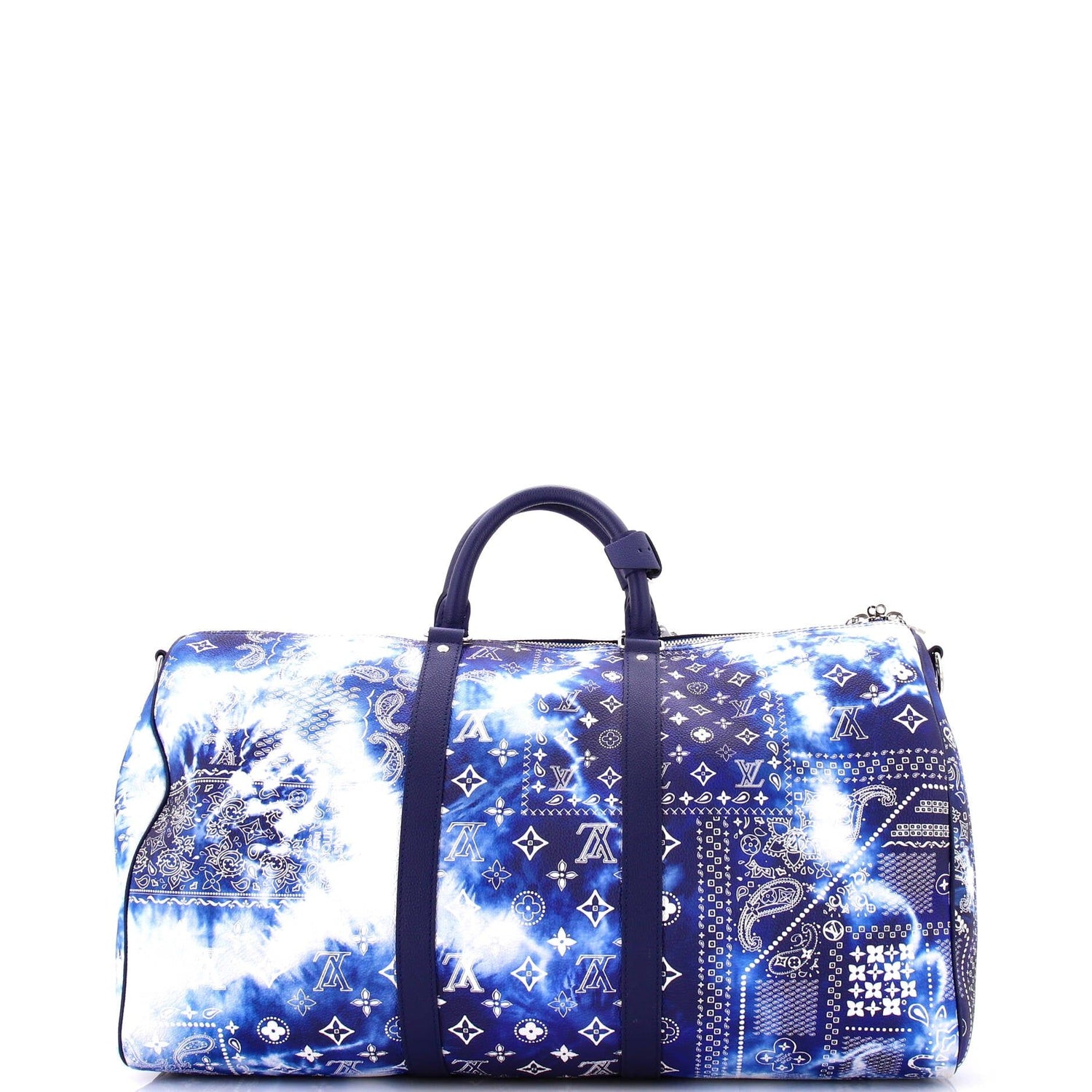 Louis Vuitton Keepall Bandouliere Bag Limited Edition Monogram Bandana Leather 50