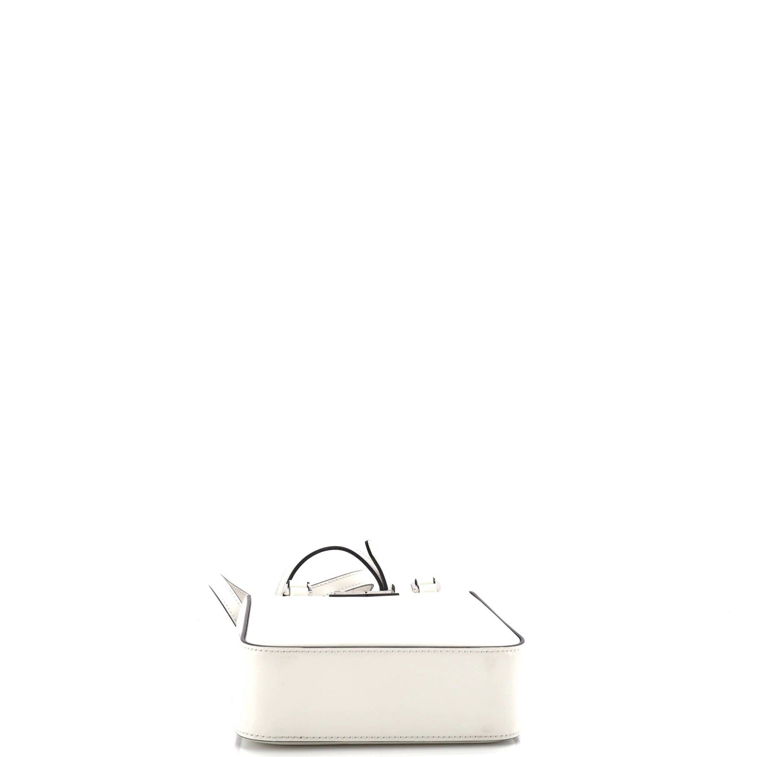 Prada Convertible Open Tote Brushed Leather Mini