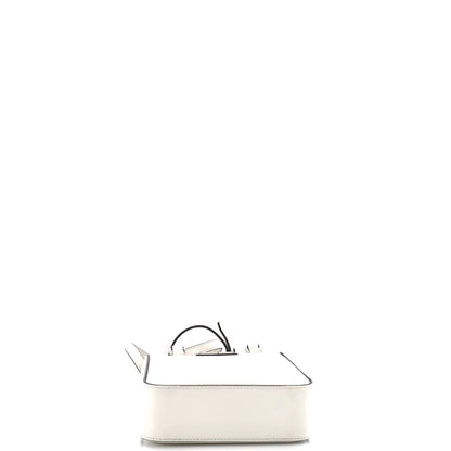 Prada Convertible Open Tote Brushed Leather Mini