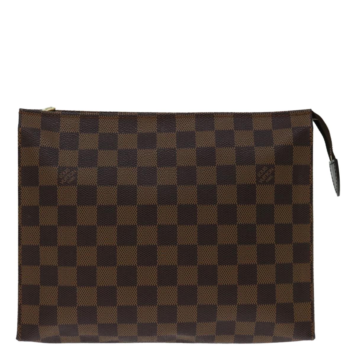 Louis Vuitton Damier Ebene Poche Toilette 26 Pouch N 47543 Lv Auth