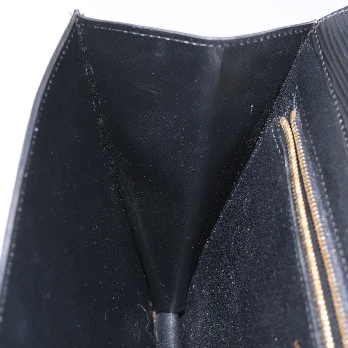 Louis Vuitton Epi Montaigne 27 Clutch Bag Black M 52652 Lv Auth