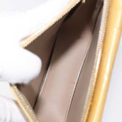 Louis Vuitton Vernis Motto Accessory Pouch Beige M 91136 Lv Auth