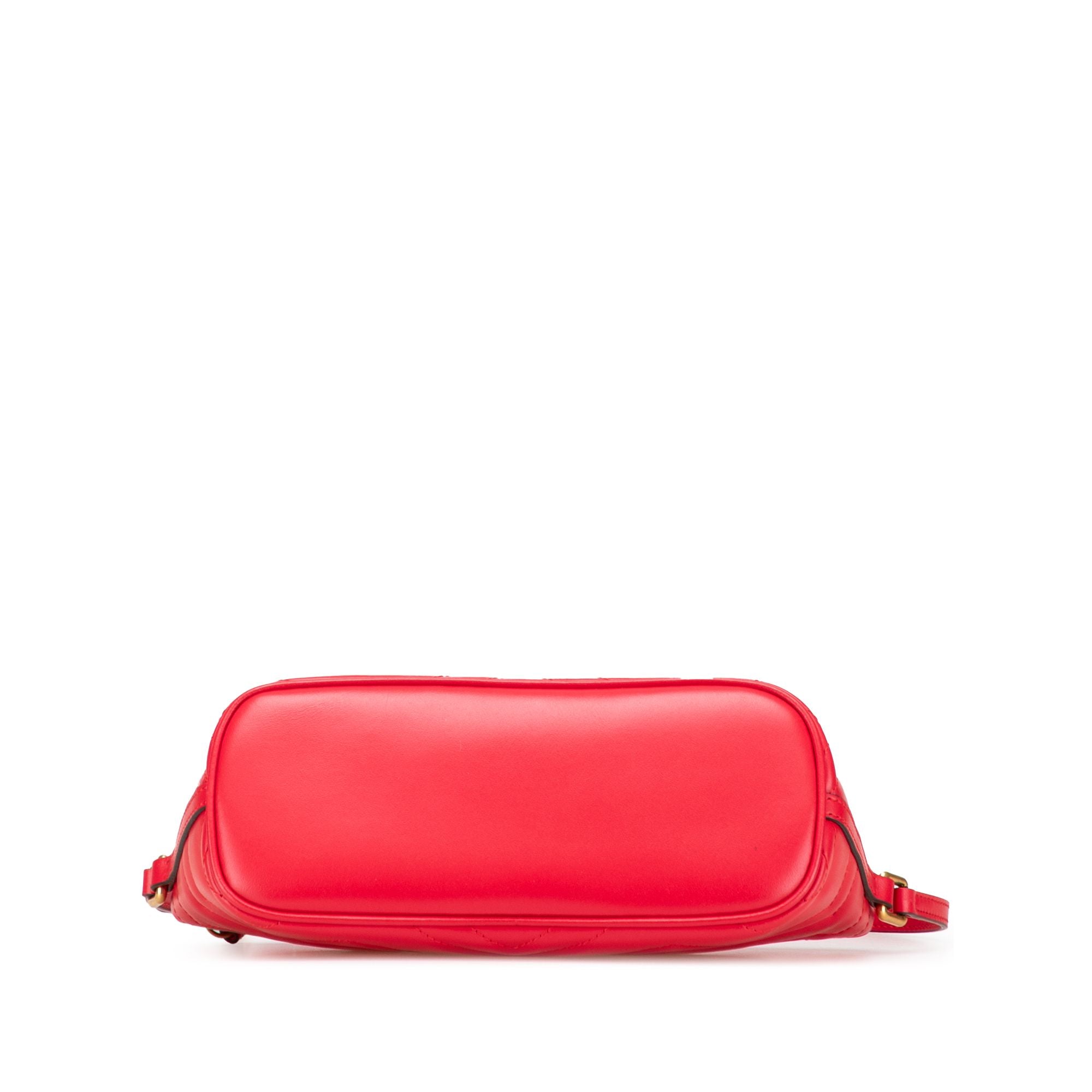 Gucci GG Marmont Matelasse Leather Shoulder Bag Red