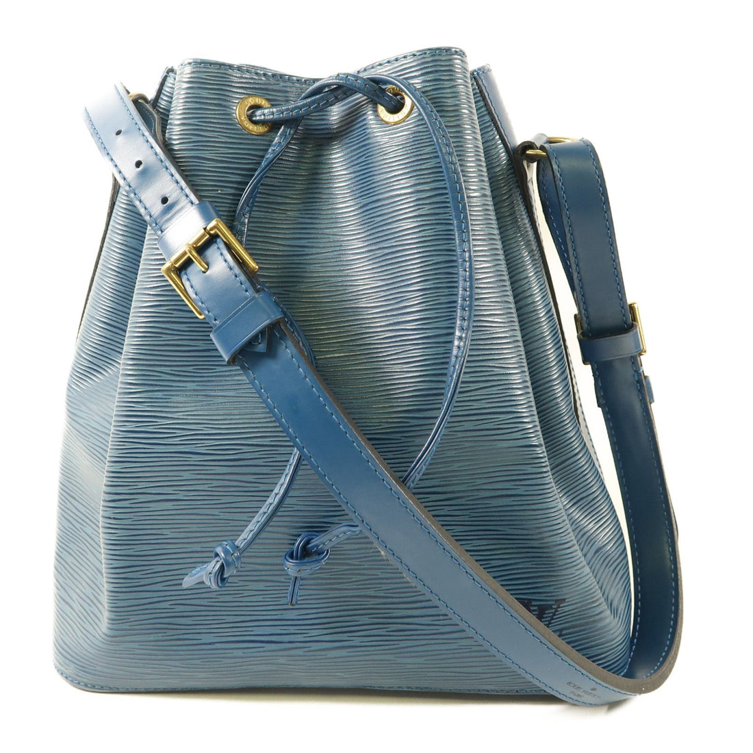 Louis Vuitton Epi Petit Noe Gold Buckle Shoulder Bag Blue Toledo Blue Shoulder Bag M 44107