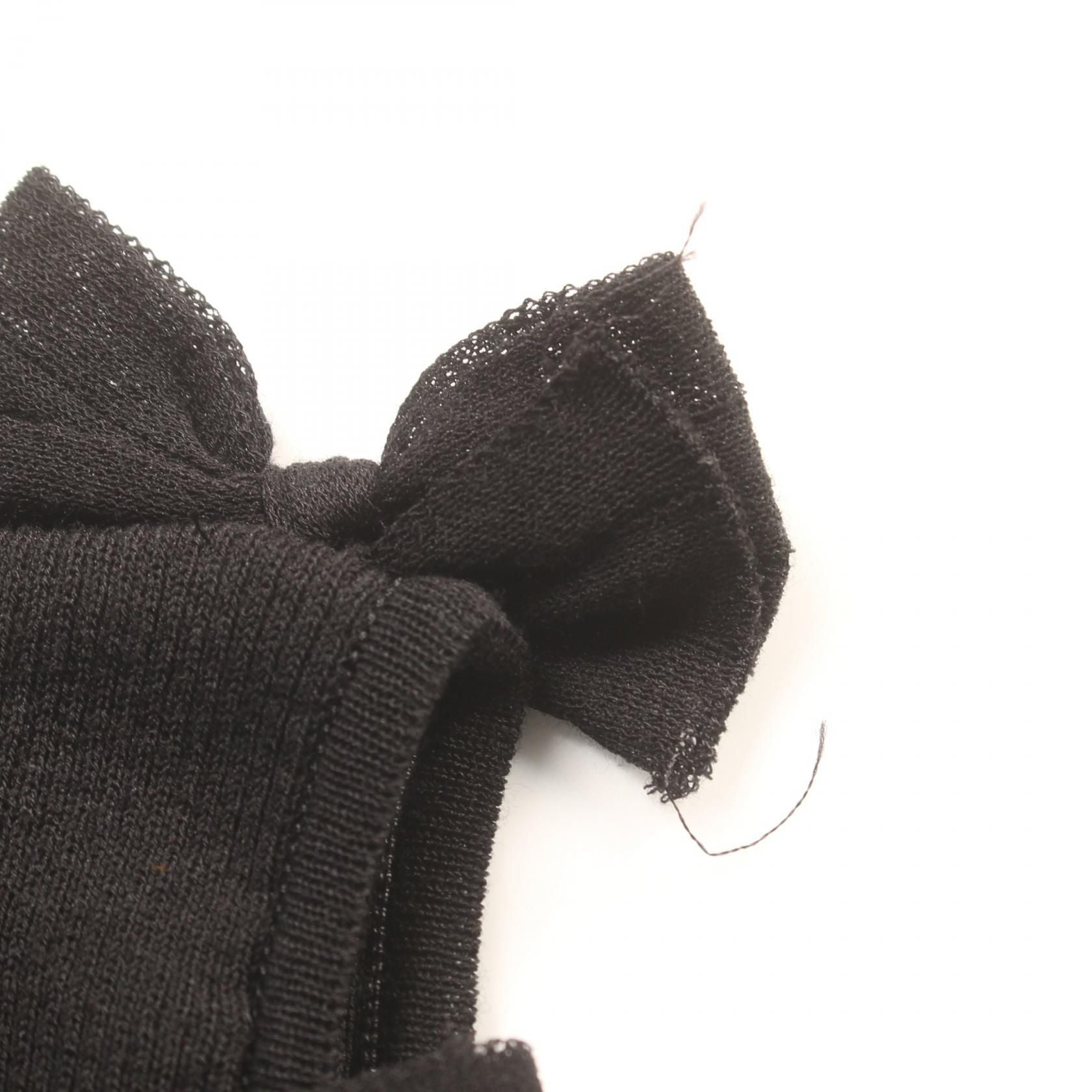 Chanel Black T-shirt Cotton Nylon P 35209k 02068