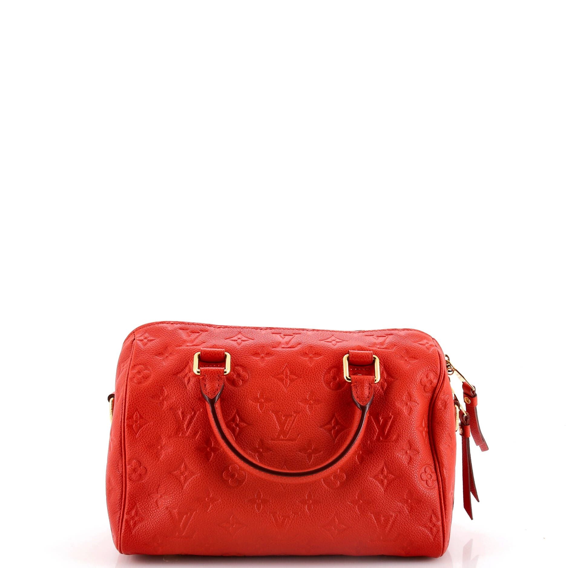 Louis Vuitton Speedy Bandouliere Bag Monogram Empreinte Leather 25