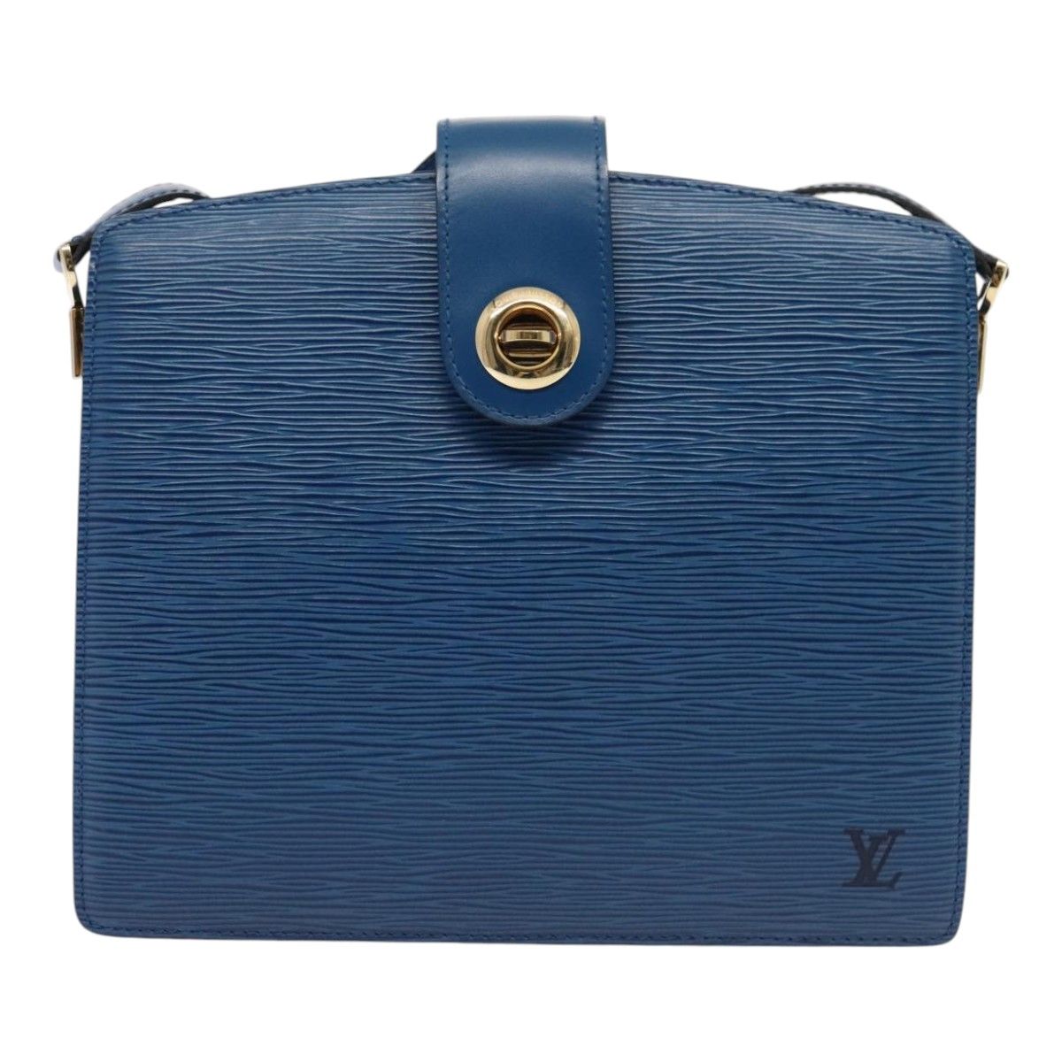 Louis Vuitton Epi Capuchin Shoulder Bag Blue M 52345 Lv Auth