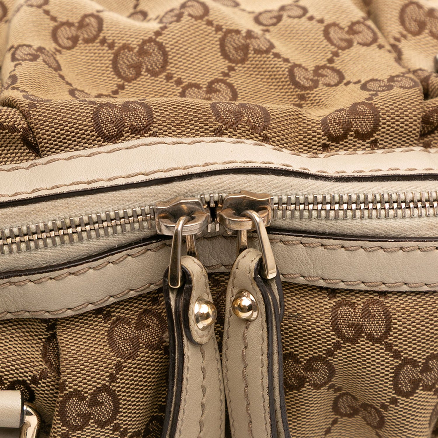 Gucci GG Canvas Sukey Satchel Brown