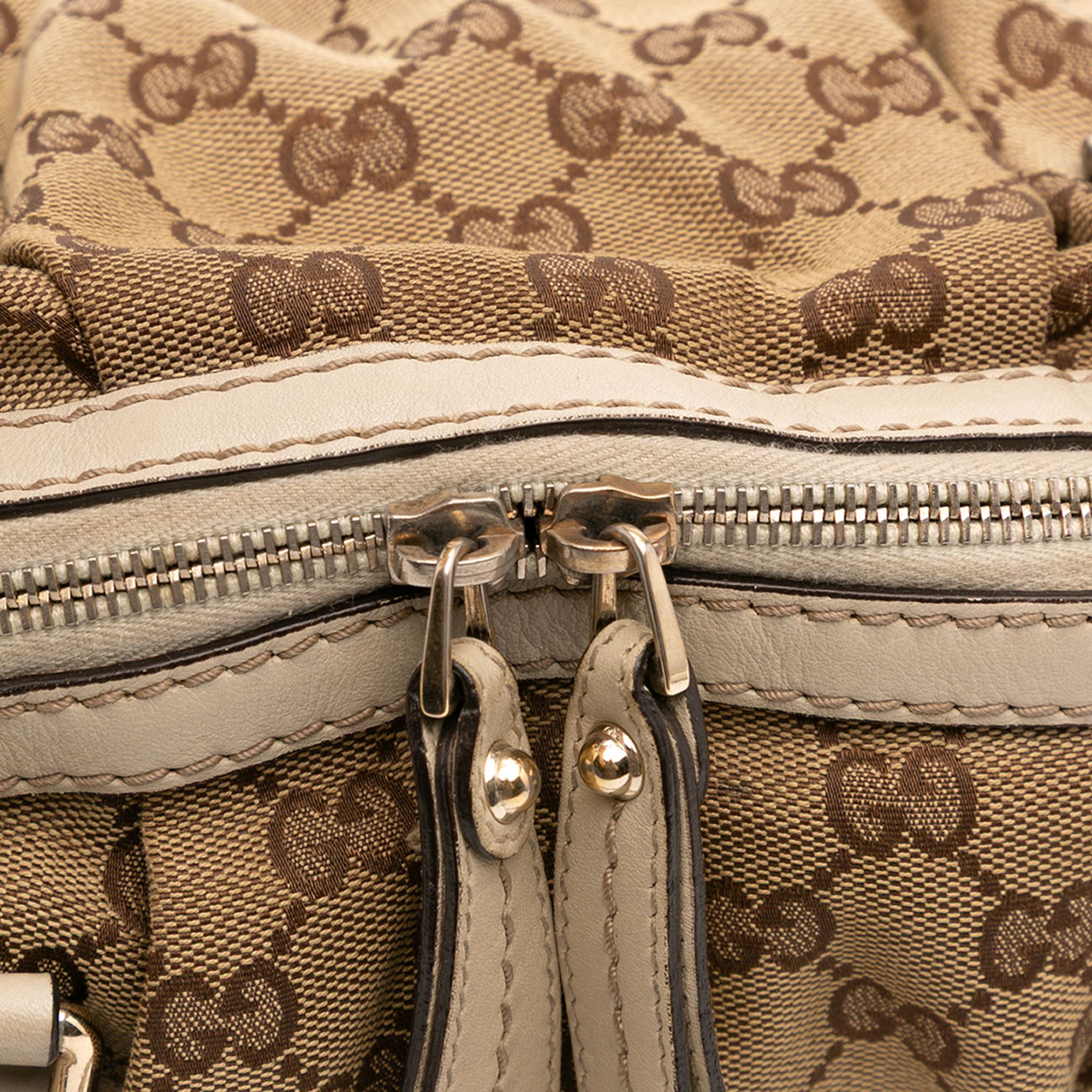Gucci GG Canvas Sukey Satchel Brown