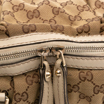 Gucci GG Canvas Sukey Satchel Brown