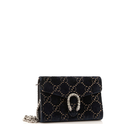 Gucci Dionysus Chain Wallet Gg Velvet Small