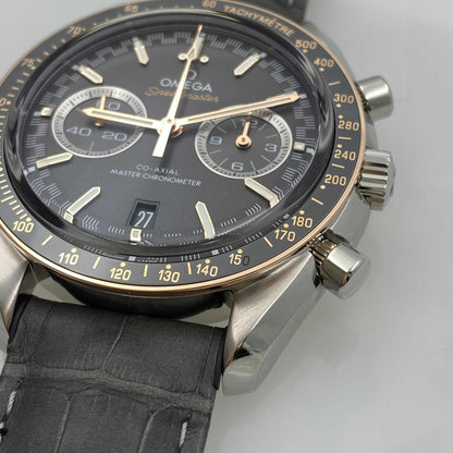 Omega Speedmaster Racing Steel Gold Grey Dial Mens Watch 329.23.44.51.06.001